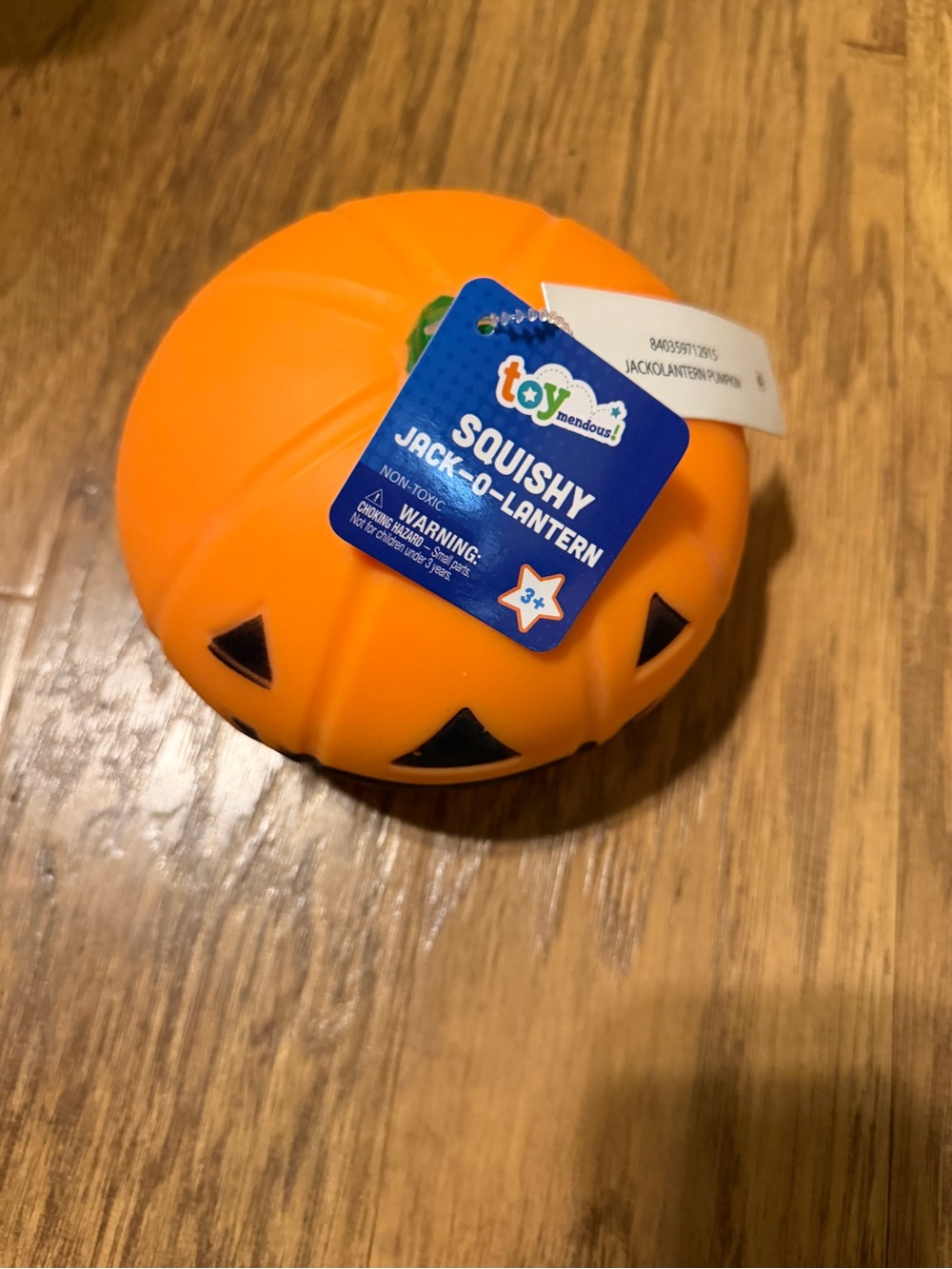 Toymendous Jumbo Halloween Squishy Jack O Lantern Pumpkin NWT